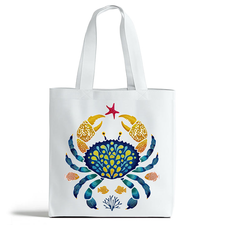 Coastal Ocean Crab Tote Bag