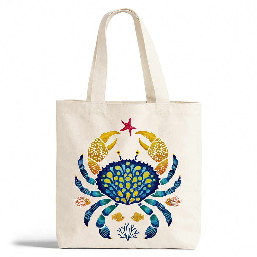 Coastal Ocean Crab Tote Bag