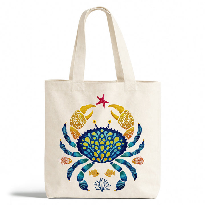 Coastal Ocean Crab Tote Bag