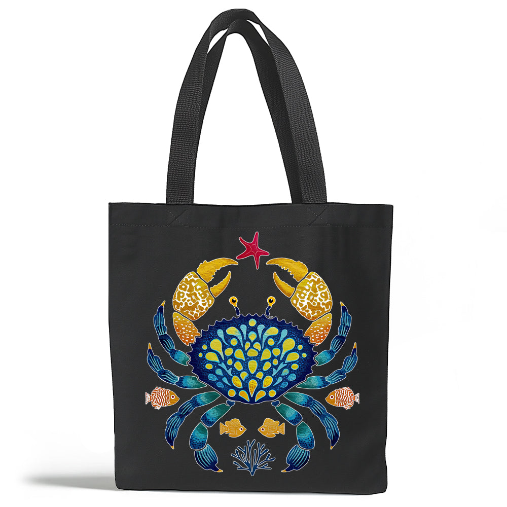 Coastal Ocean Crab Tote Bag