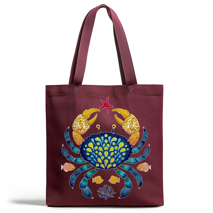 Coastal Ocean Crab Tote Bag