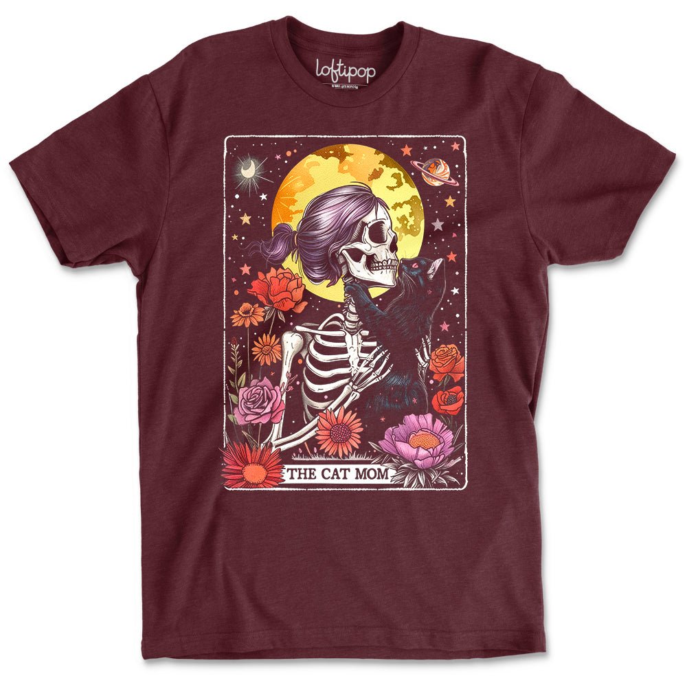 The Cat Mom Tarot Crewneck Tshirt - Loftipop