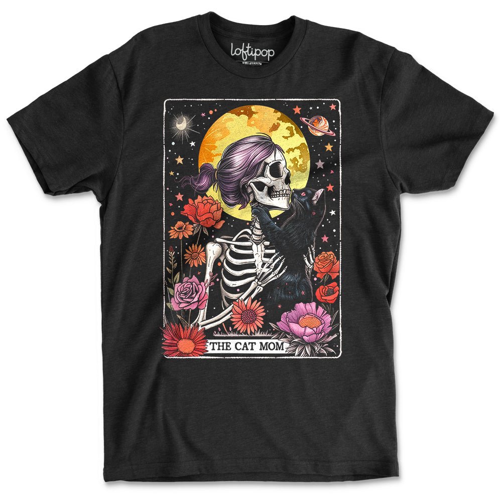 The Cat Mom Tarot Crewneck Tshirt - Loftipop