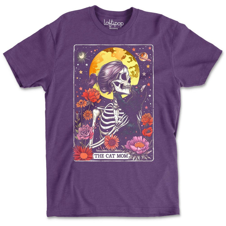 The Cat Mom Tarot Crewneck Tshirt - Loftipop