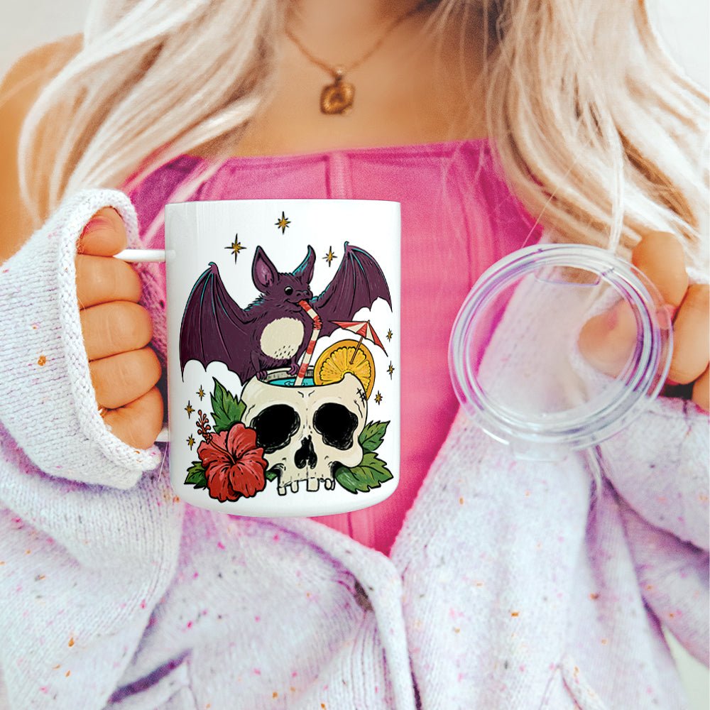 Tiki Bat Insulated Travel Mug - Loftipop