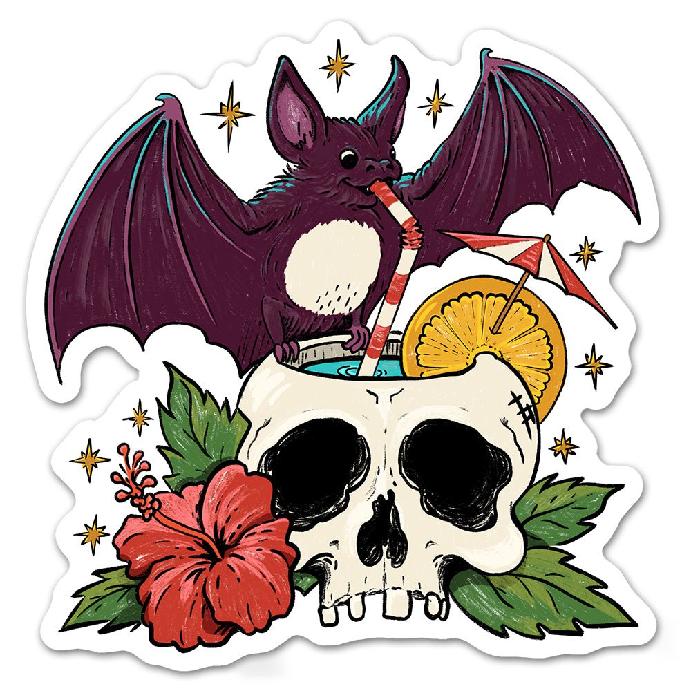 Tiki Bat Sticker - Loftipop