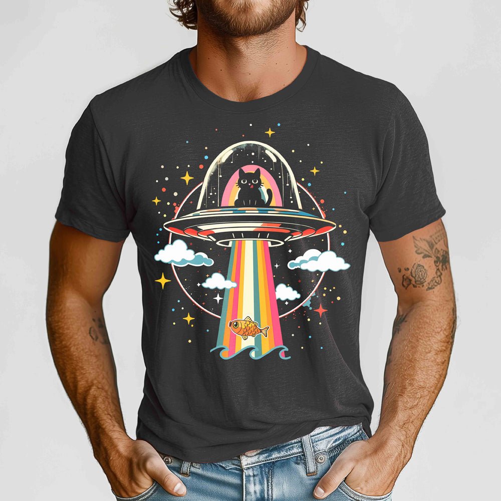 UFO Cat Crewneck Tshirt - Loftipop
