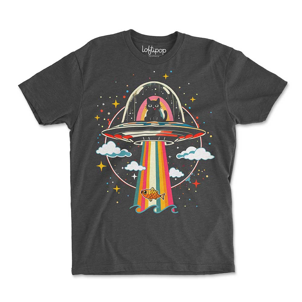 UFO Cat Crewneck Tshirt - Loftipop