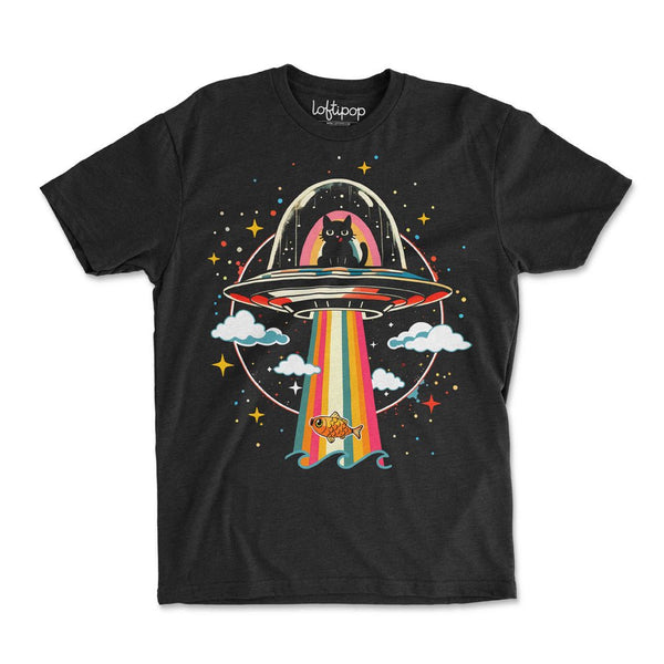 UFO Cat Crewneck Tshirt | Loftipop