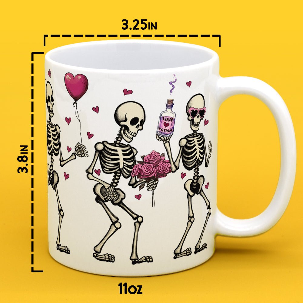 Valentine Dancing Skeletons Mug - Loftipop