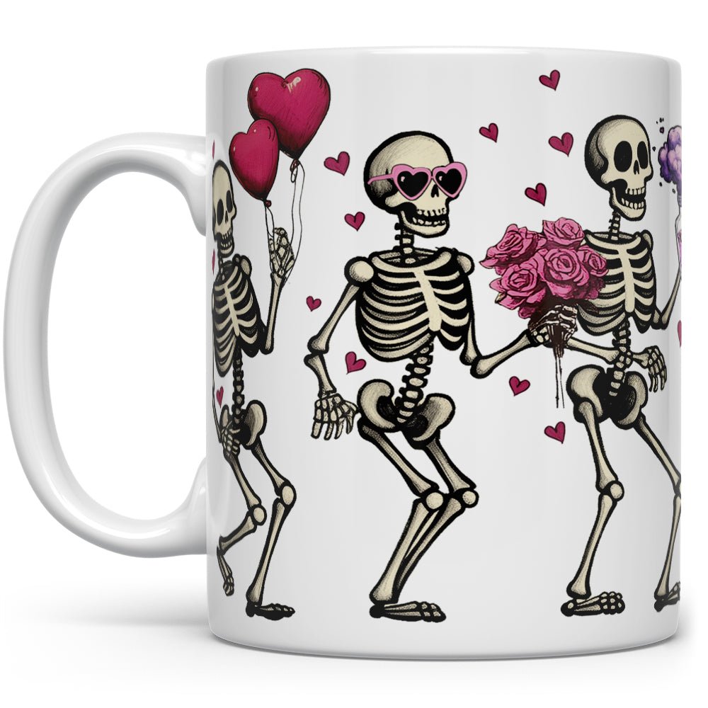 Valentine Dancing Skeletons Mug - Loftipop