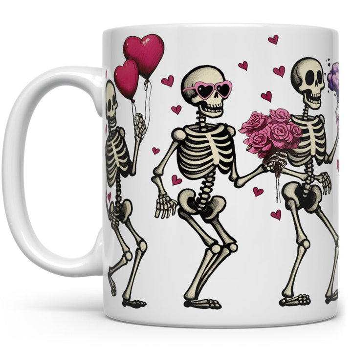 Valentine Dancing Skeletons Mug - Loftipop