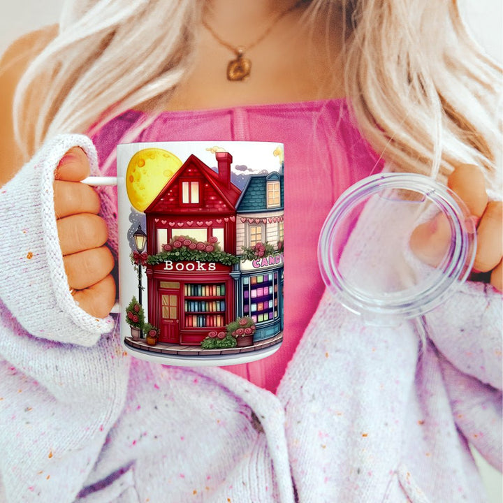 Valentine's Storefront Shops Insulated Travel Mug - Loftipop