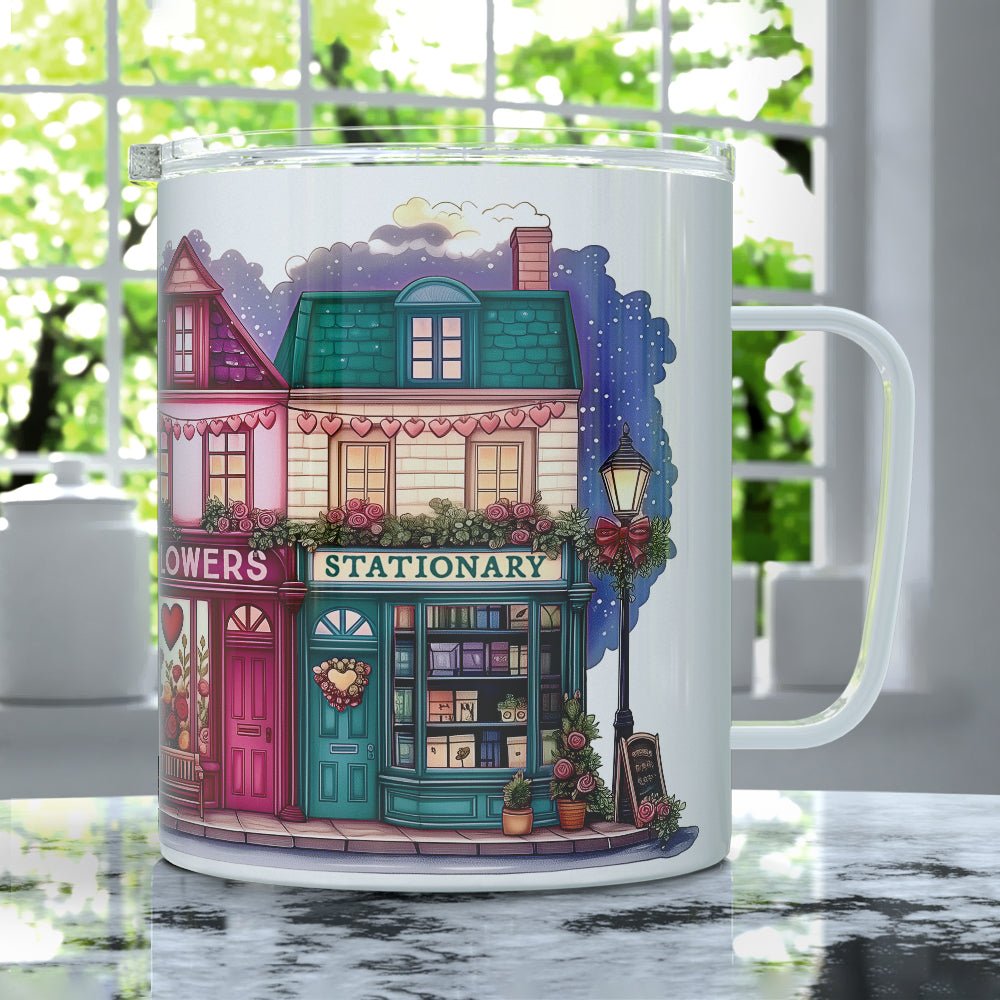Valentine's Storefront Shops Insulated Travel Mug - Loftipop