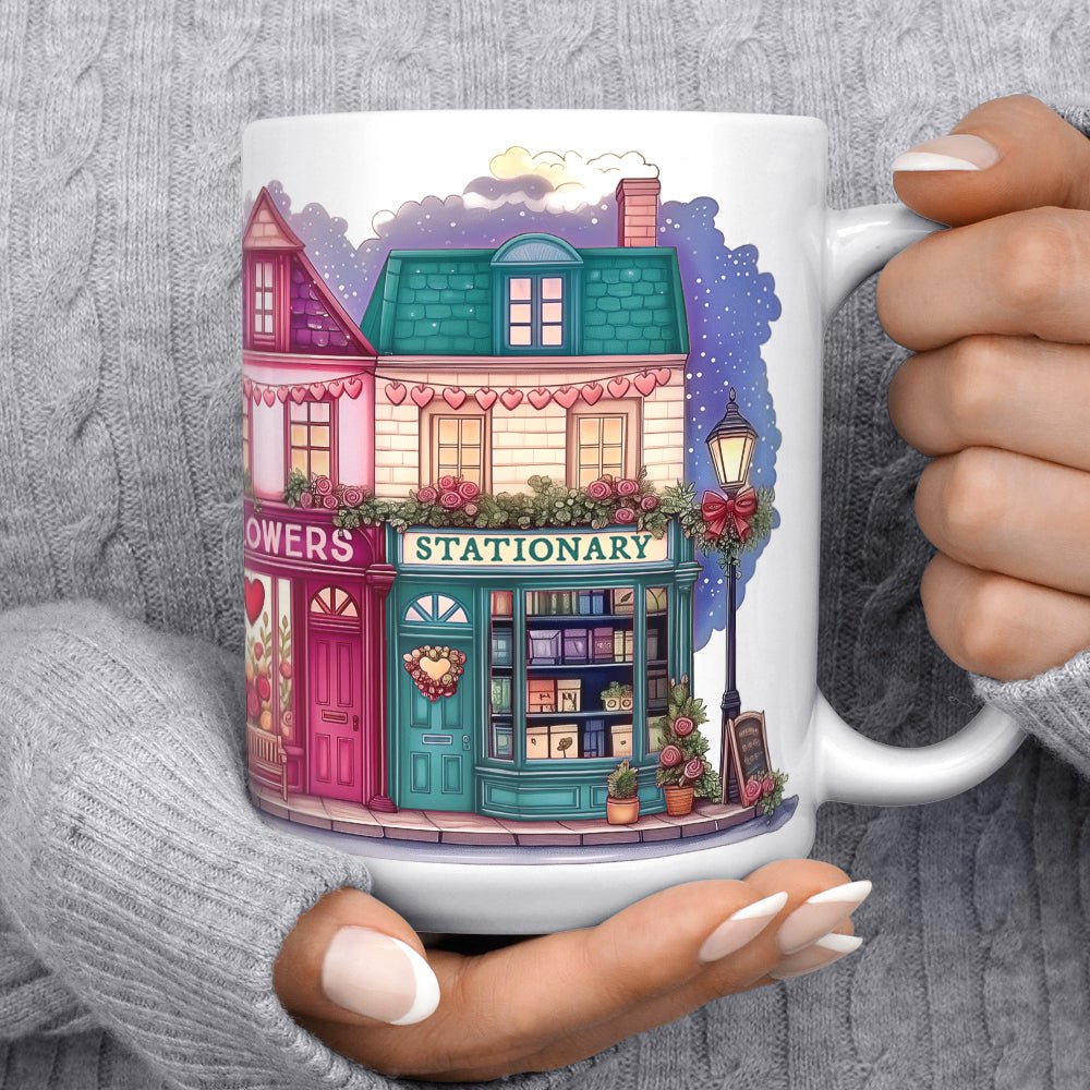 Valentine's Storefront Shops Mug - Loftipop