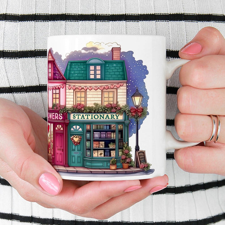 Valentine's Storefront Shops Mug - Loftipop
