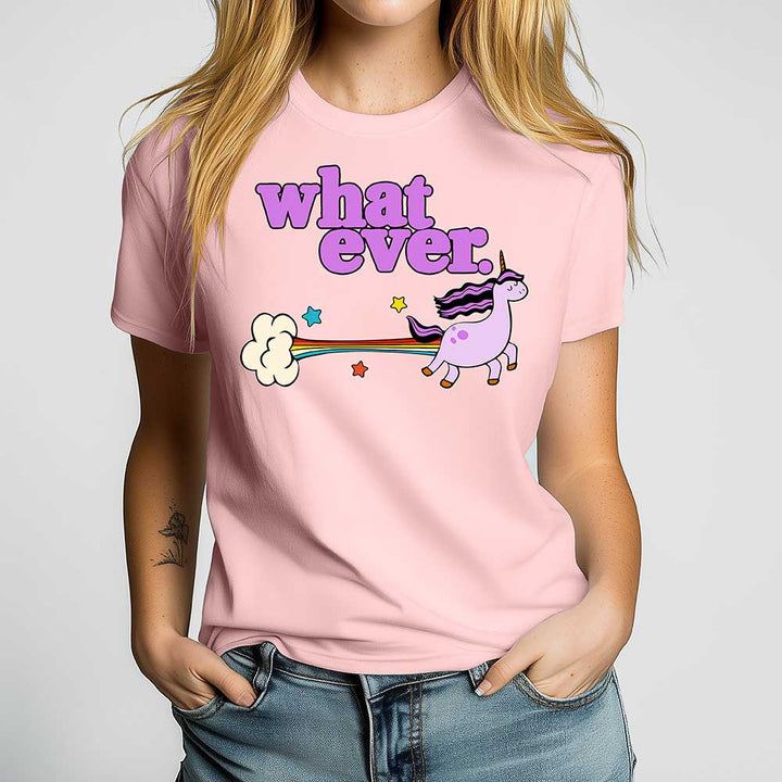Whatever Unicorn Crewneck Tshirt - Loftipop