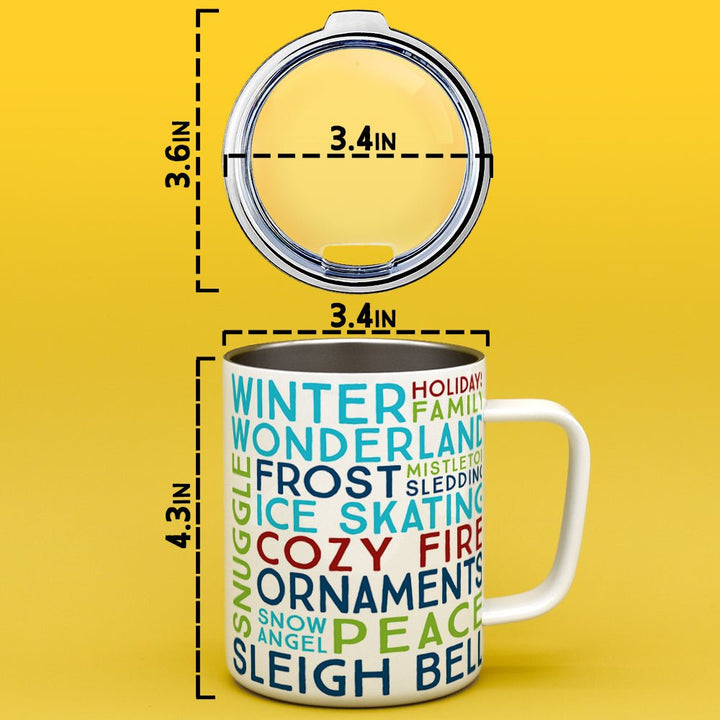 Winter Christmas Holiday Insulated Travel Mug - Loftipop