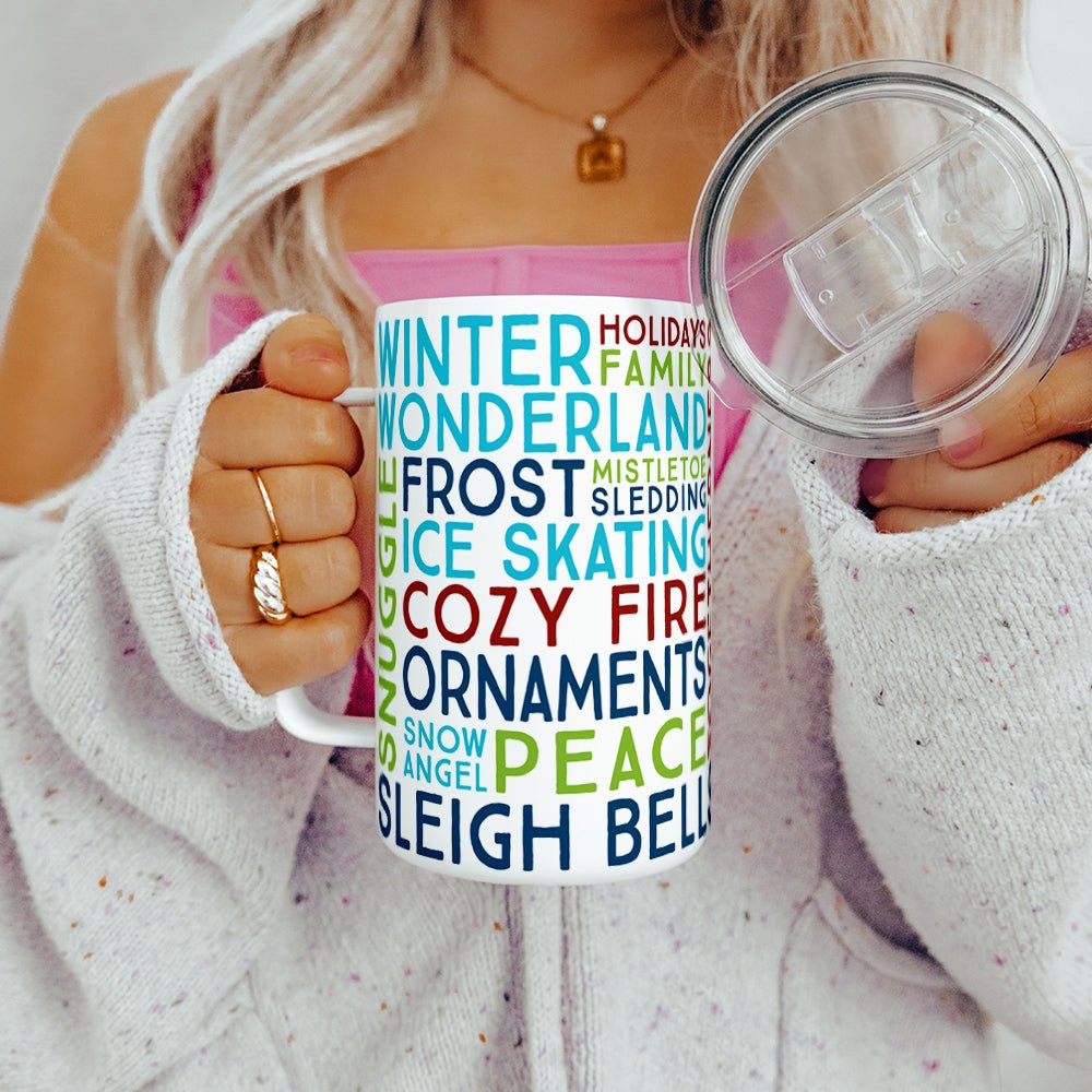 Winter Christmas Holiday Insulated Travel Mug - Loftipop
