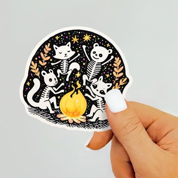 Woodland Skeleton Animals Sticker - Loftipop