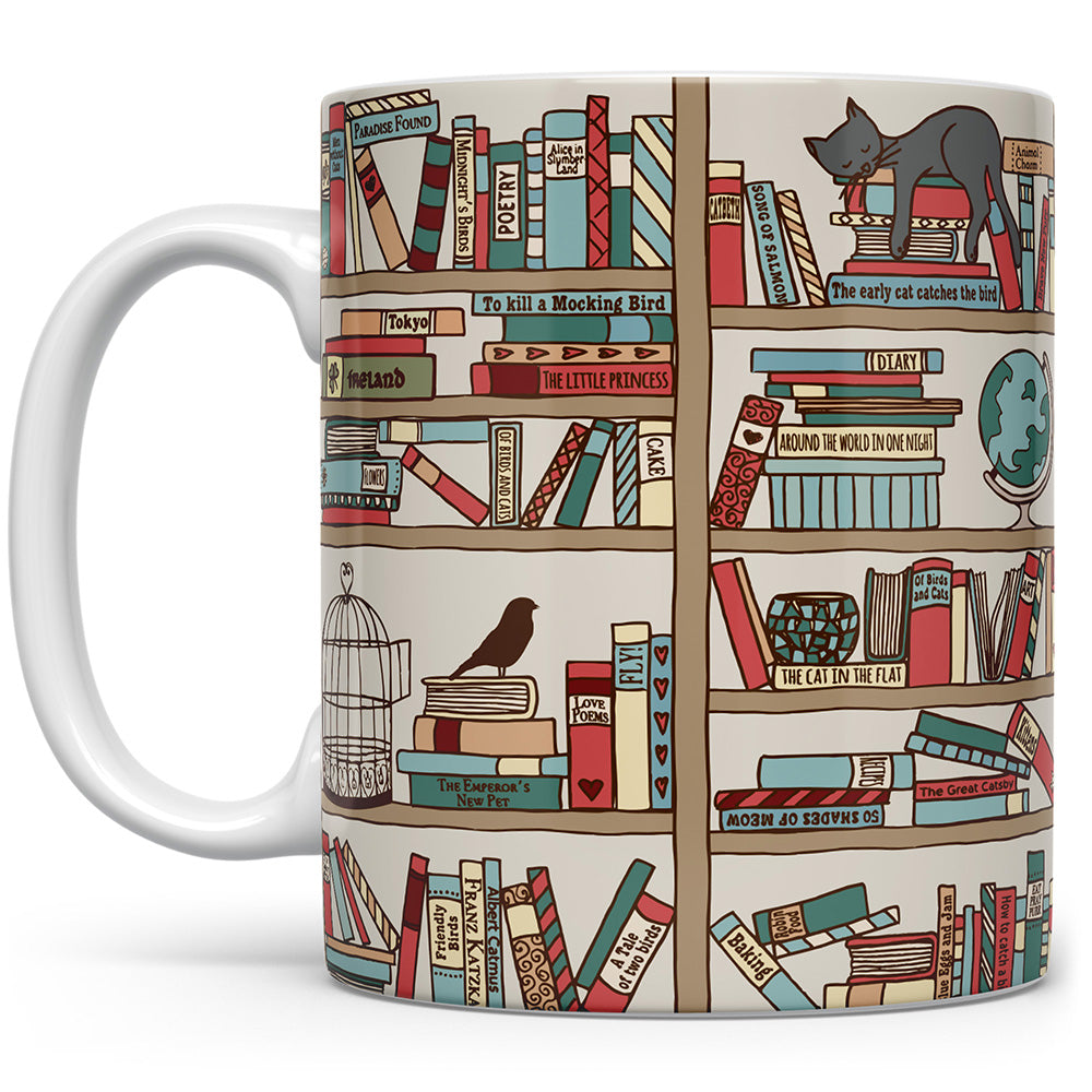 Bookish Library Mug | Book Lover Coffee Mug Gift