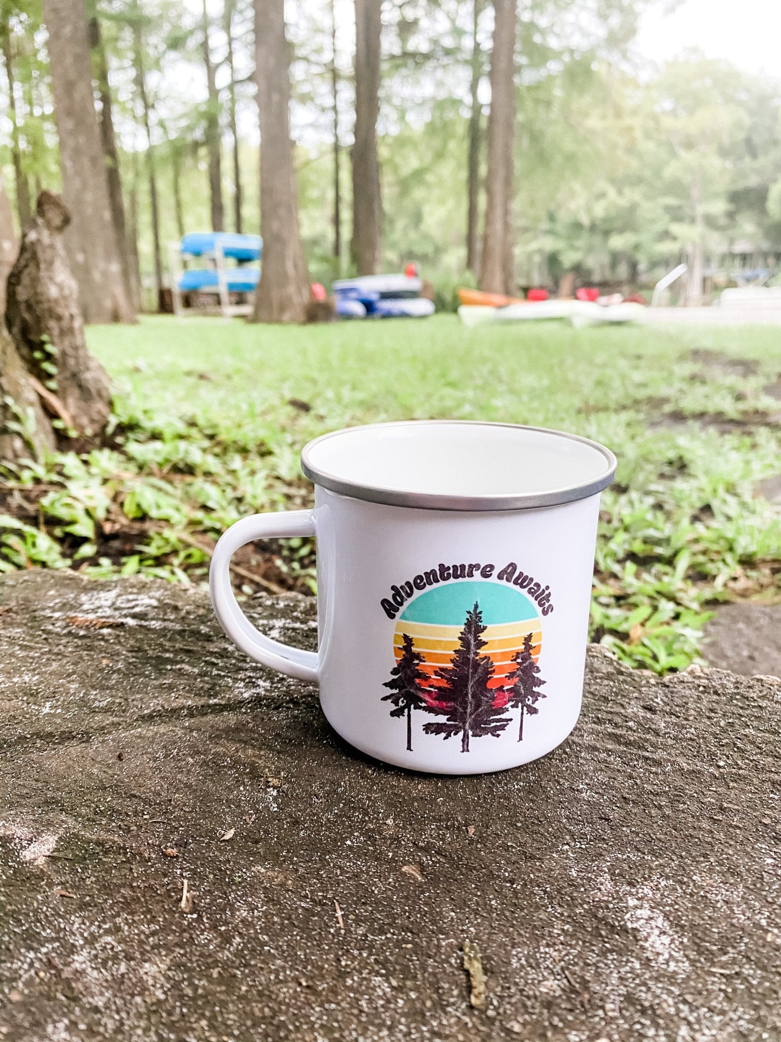 Adventure Awaits Camp Mug | Fun Mug Gifts