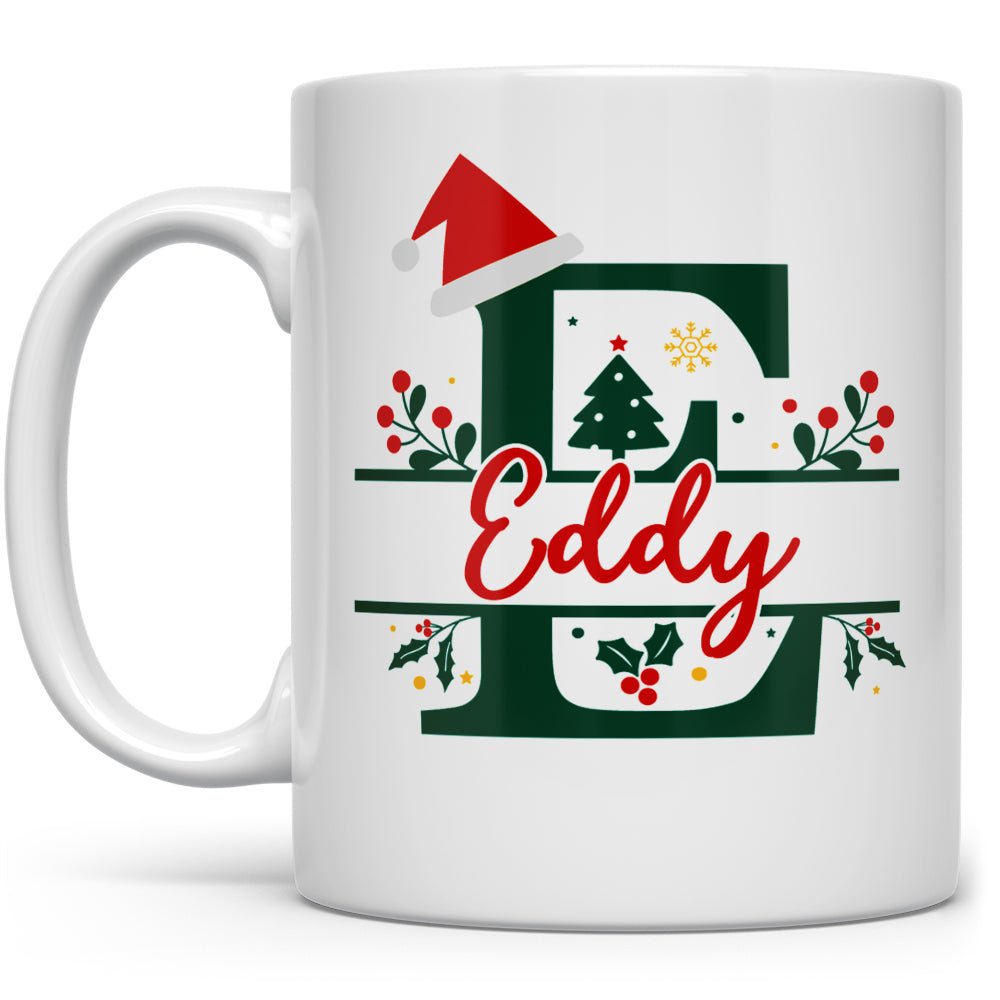 Personalized Christmas Name and Initial Mug - Loftipop